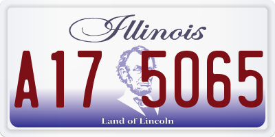 IL license plate A175065
