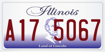 IL license plate A175067