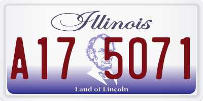 IL license plate A175071