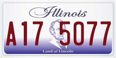 IL license plate A175077