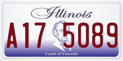 IL license plate A175089