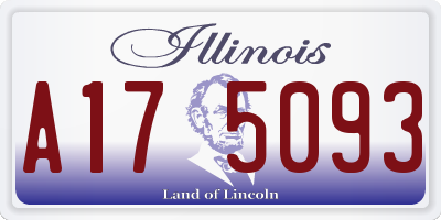 IL license plate A175093