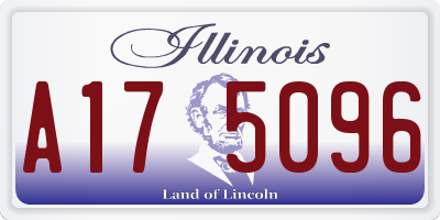 IL license plate A175096
