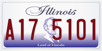 IL license plate A175101