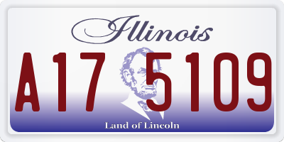 IL license plate A175109