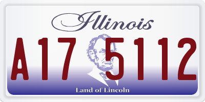 IL license plate A175112
