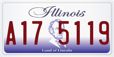 IL license plate A175119