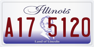 IL license plate A175120