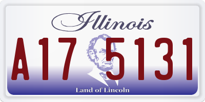 IL license plate A175131