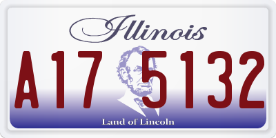 IL license plate A175132