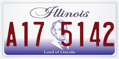 IL license plate A175142