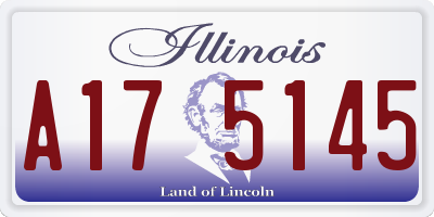 IL license plate A175145