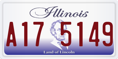 IL license plate A175149