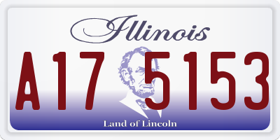 IL license plate A175153