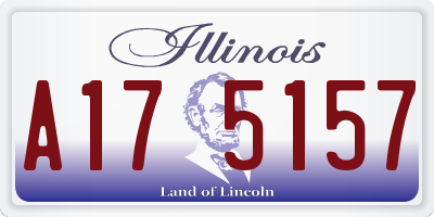 IL license plate A175157