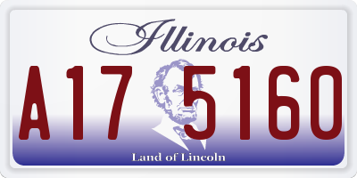 IL license plate A175160