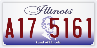 IL license plate A175161