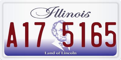 IL license plate A175165
