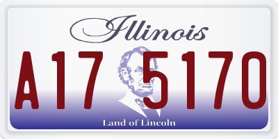 IL license plate A175170