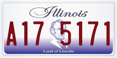 IL license plate A175171