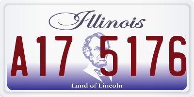 IL license plate A175176