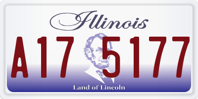 IL license plate A175177