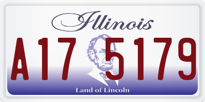 IL license plate A175179