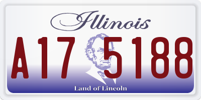 IL license plate A175188