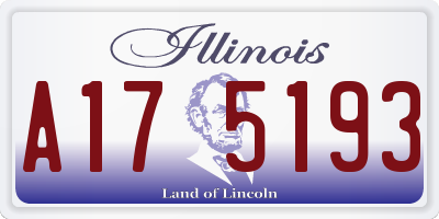 IL license plate A175193