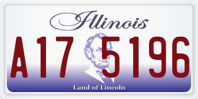 IL license plate A175196