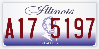 IL license plate A175197