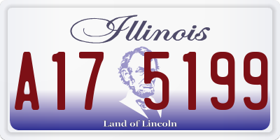 IL license plate A175199
