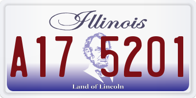 IL license plate A175201
