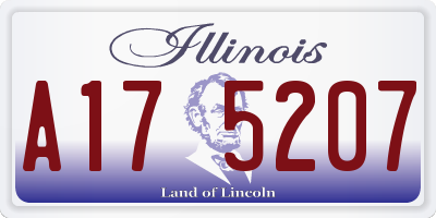 IL license plate A175207