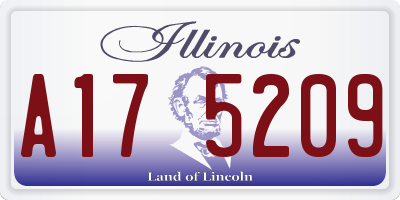 IL license plate A175209