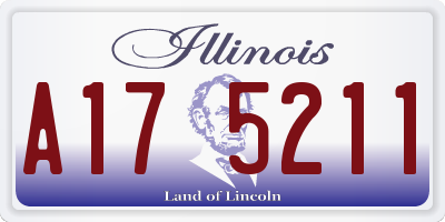 IL license plate A175211