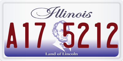 IL license plate A175212