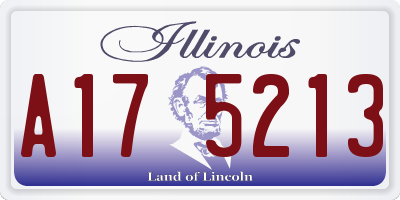 IL license plate A175213