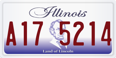 IL license plate A175214