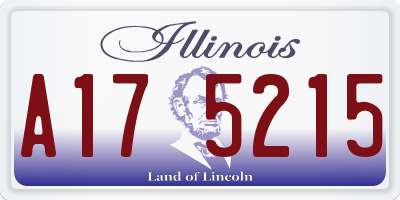 IL license plate A175215