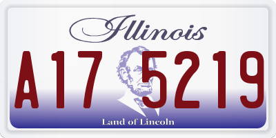 IL license plate A175219