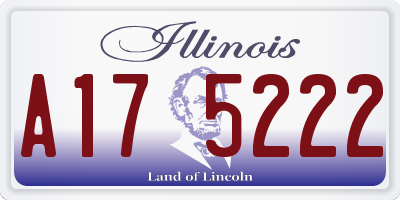 IL license plate A175222