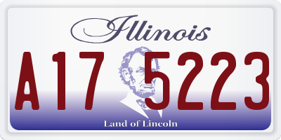 IL license plate A175223