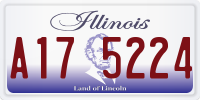 IL license plate A175224