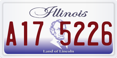 IL license plate A175226