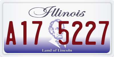 IL license plate A175227