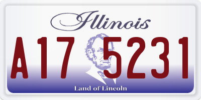 IL license plate A175231