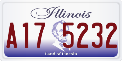 IL license plate A175232