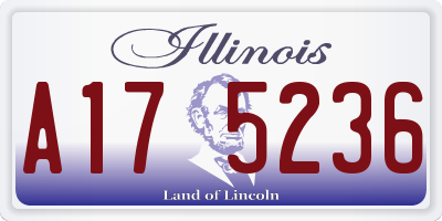 IL license plate A175236