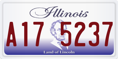 IL license plate A175237